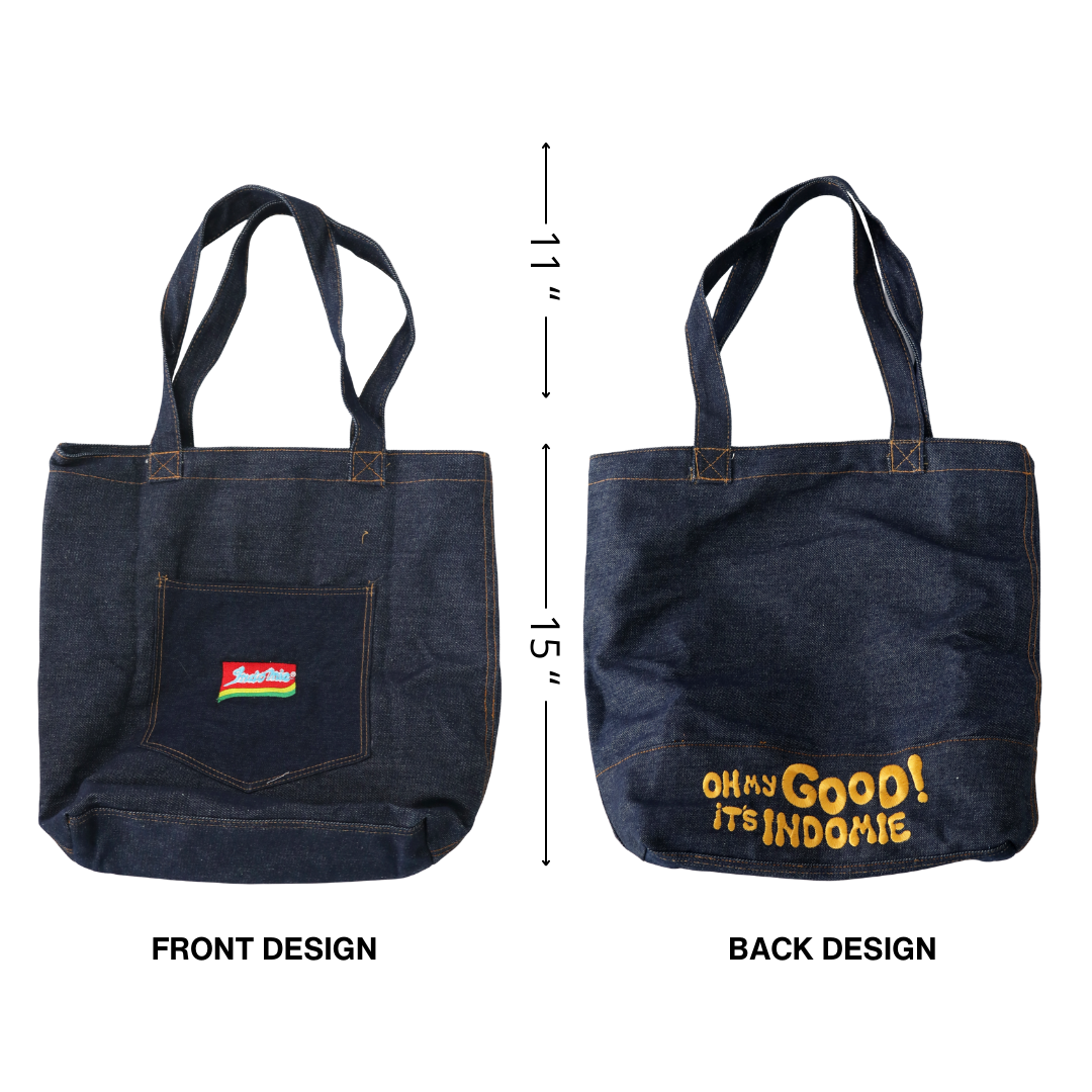 Denim Bag Set (with Iron Patch & Bunny Bag Charm)