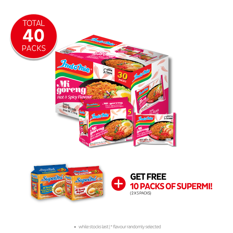 Mi Goreng Hot & Spicy (30 pk)