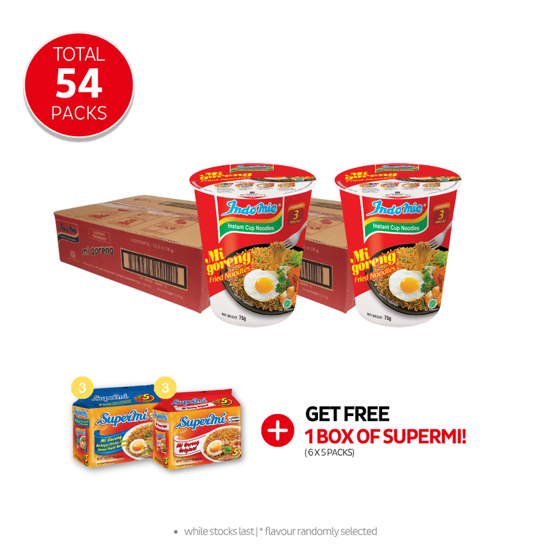 2 Boxes of Mi Goreng Cup (2 x 12 cups)