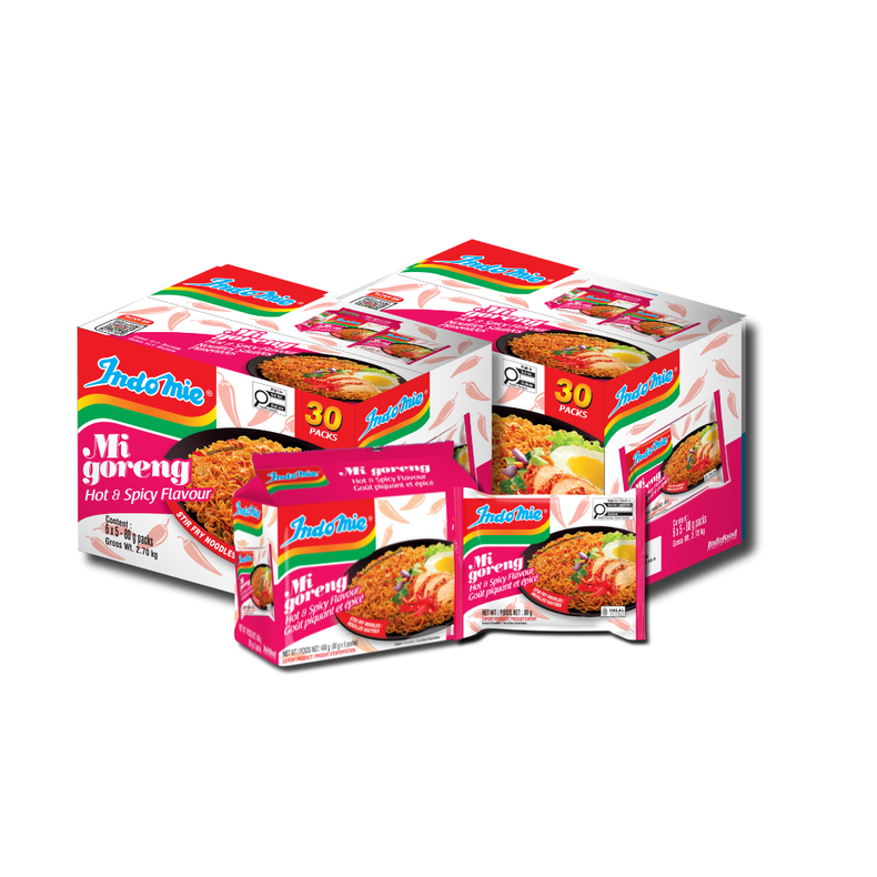 2 boîtes de Mi Goreng épicé (2 x 30 paquets)