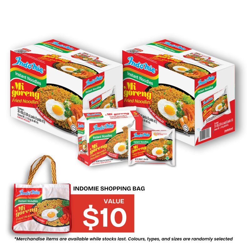 2 Boxes of Mi Goreng Special (2 x 30 pk) + Shopping Bag