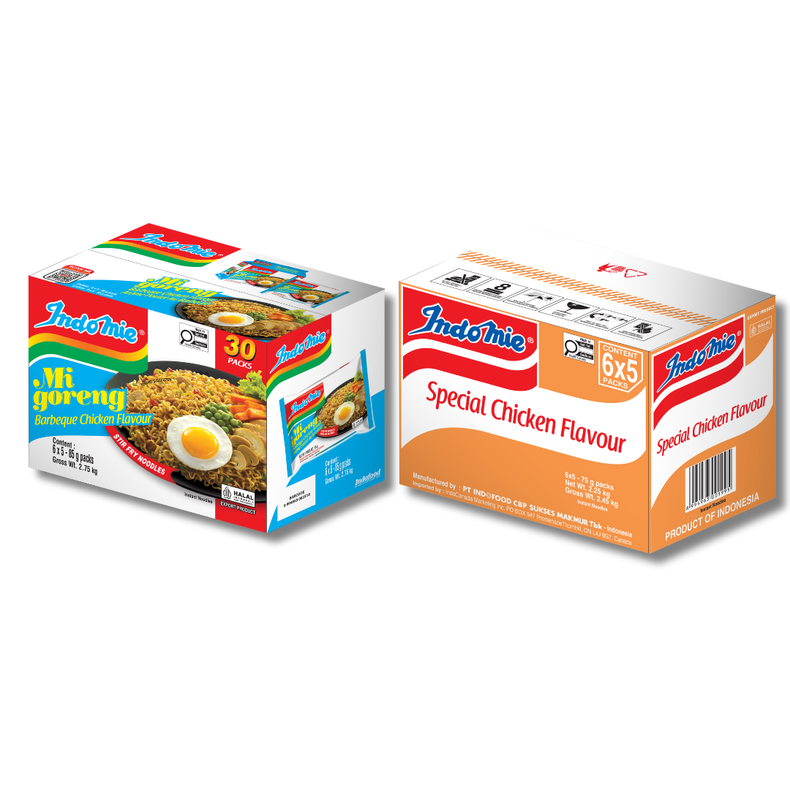 Mi Goreng BBQ Chicken (30 pk) + Special Chicken Flavour (30 pk)