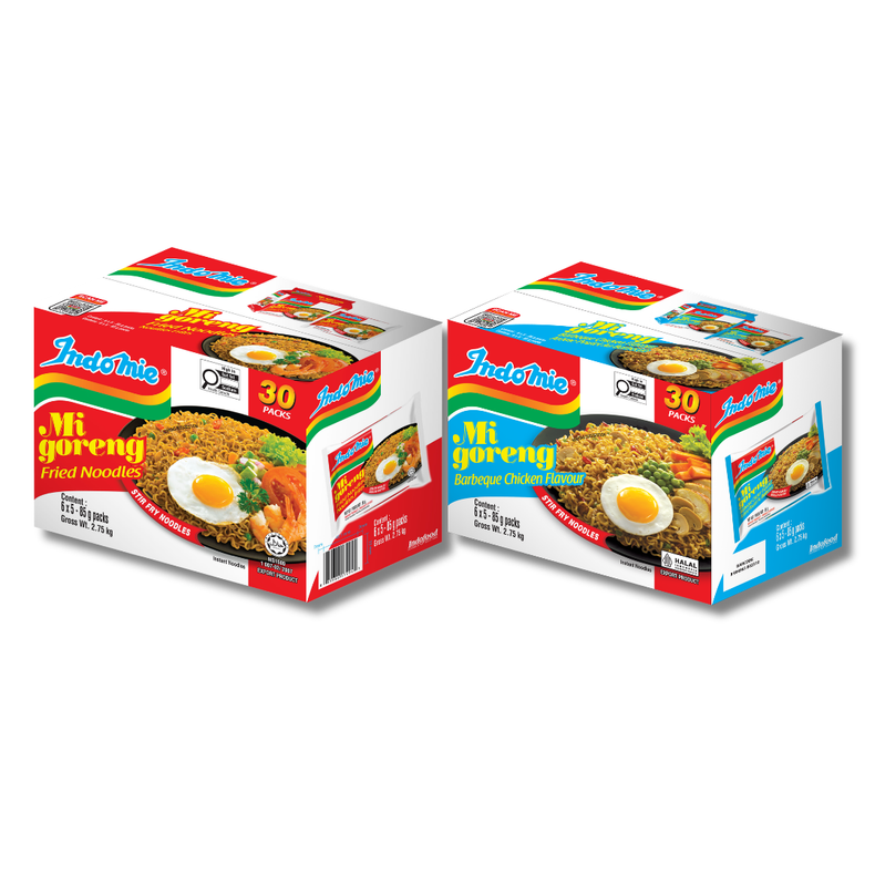 Mi Goreng Special (30 pk) + Mi Goreng BBQ Chicken (30 pk)