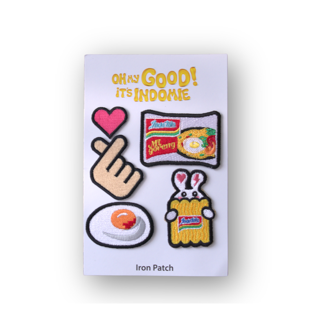 Denim Bag Set (with Iron Patch & Bunny Bag Charm)