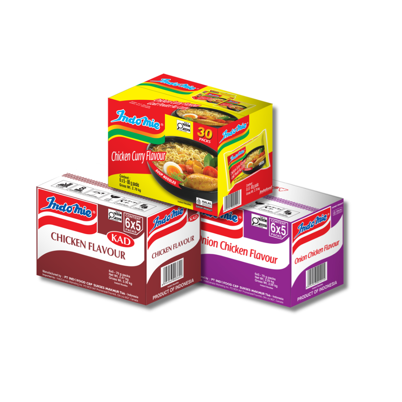 Chicken Flavour (30 pk) + Onion Chicken Flavour (30 pk) + Chicken Curry Flavour (30 pk)