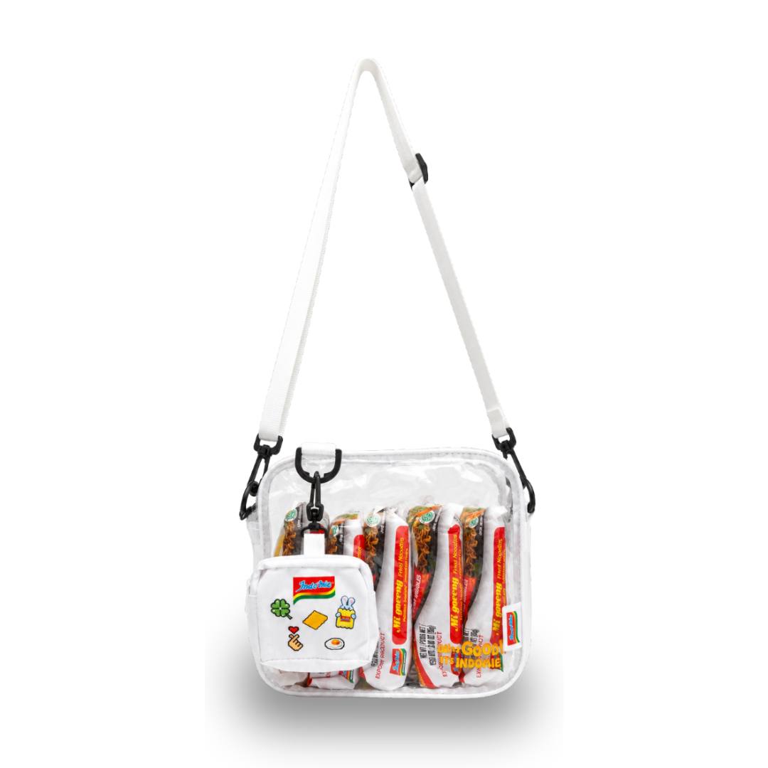 Indomie Transparent Sling Bag with Mini Pouch