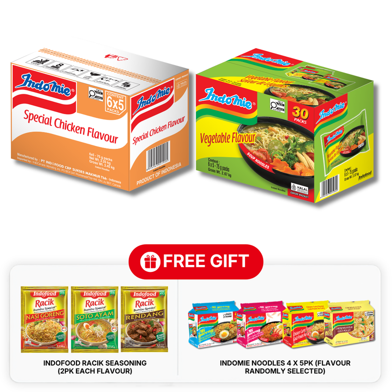 Special Chicken Flavour (30 pk) + Vegetable Flavour (30 pk)