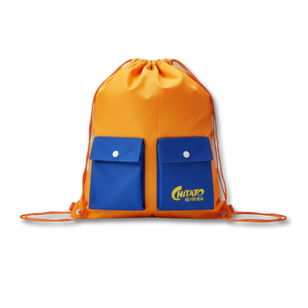 Chitato Two-Pocket Drawstring Bag