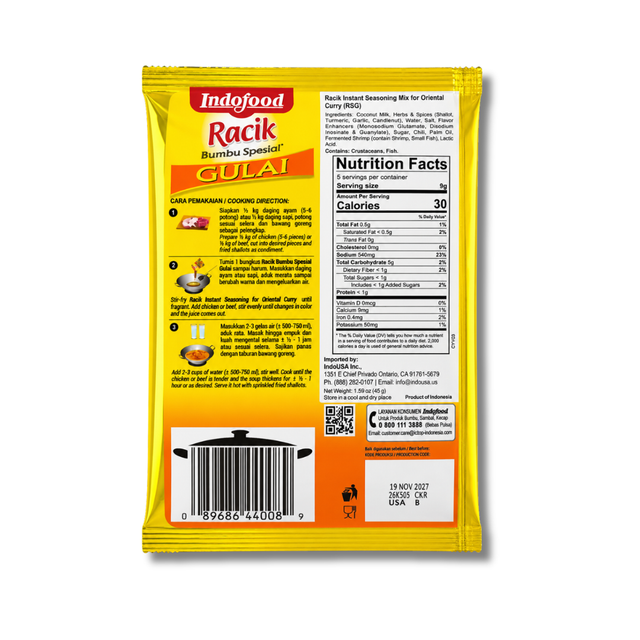 Racik Oriental Curry/Gulai Instant Seasoning (1 pk)