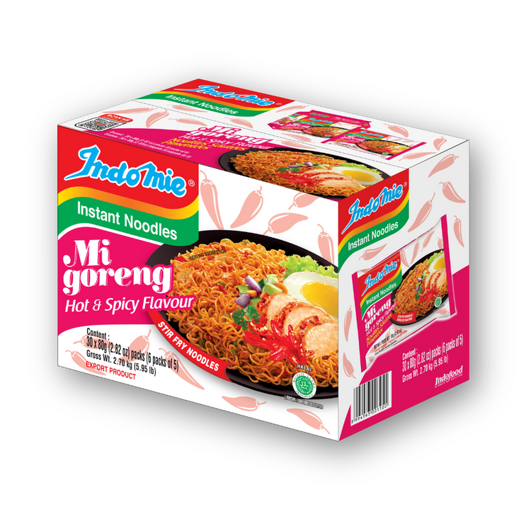 5 Boxes of Mi Goreng Hot & Spicy (5 x 30 pk)