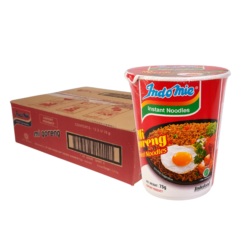 Indomie Mi Goreng Cup (12 cups) [BBD: Sep 2026]