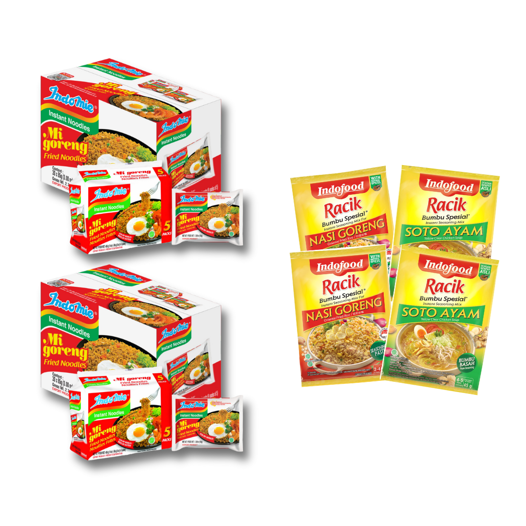 2 Boxes of Indomie Mi Goreng Special + 4 Packs of Seasoning (Randomly Selected)