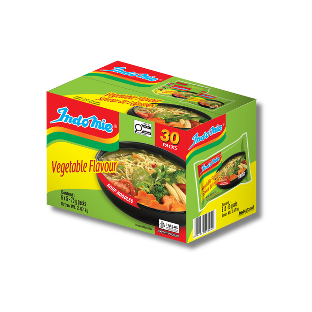 5 Boxes of Vegetable Flavour (5 x 30 pk)