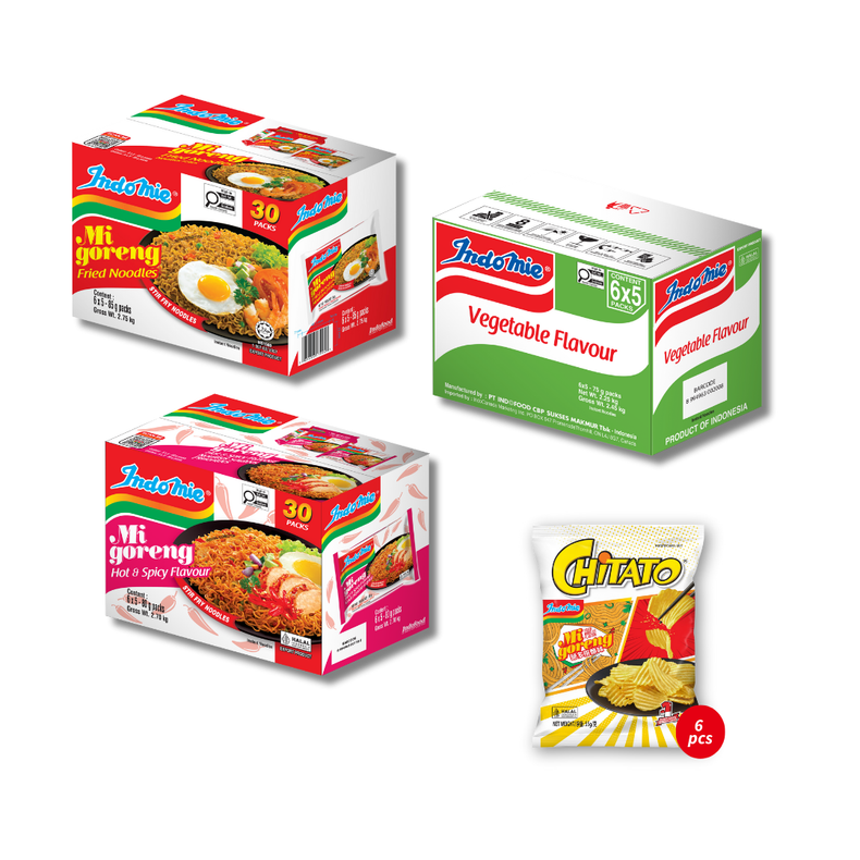 Mi Goreng Special (30 pk) [BBD: Mar 2026] + Mi Goreng Hot & Spicy (30 pk) + Vegetable Flavour (30 pk) [BBD: Mar 2026]
