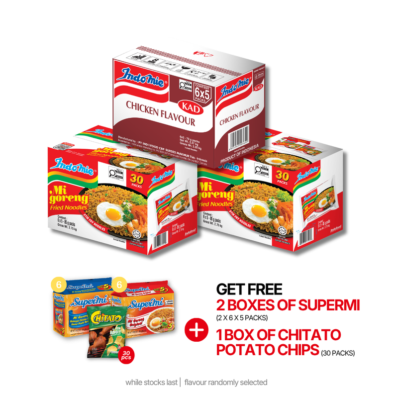 2 Boxes of Mi Goreng Special (2 x 30 pk) + Chicken Flavour (30 pk) [BBD: Aug 2026]