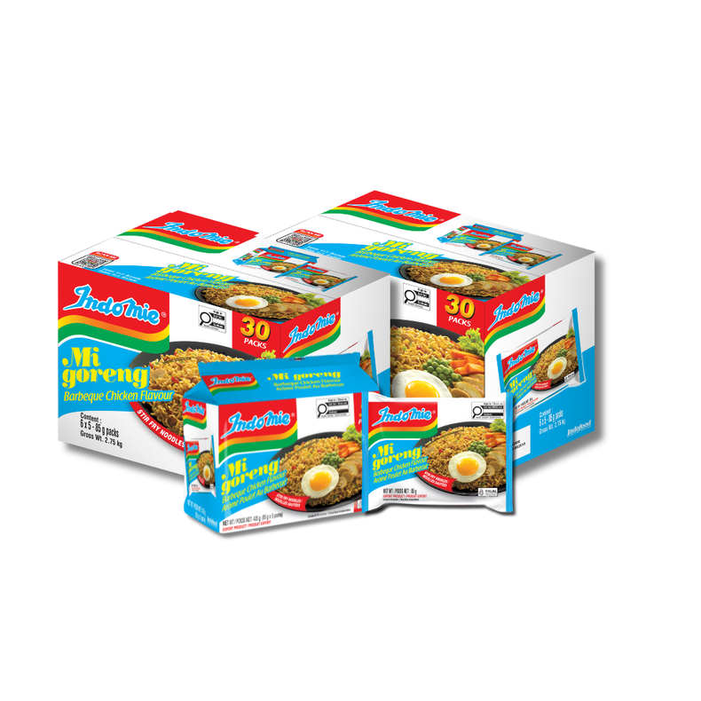 2 boîtes de poulet BBQ Mi Goreng (2 x 30 paquets)