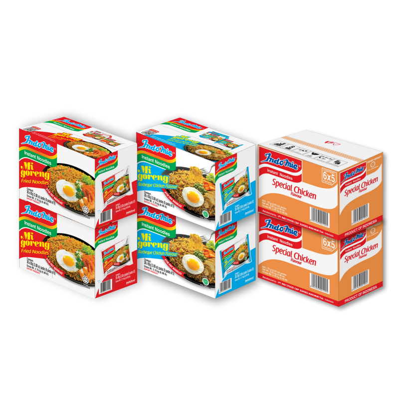 2 Boxes of Mi Goreng Special (2 x 30 pk) + 2 Boxes of Mi Goreng BBQ Chicken (2 x 30 pk) + 2 Boxes of Special Chicken Flavour (2 x 30 pk) [BBD: Jan 2026]