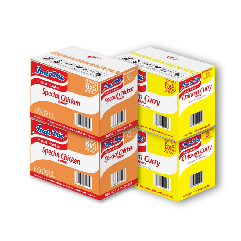 2 Boxes of Chicken Curry Flavour (2 x 30pk) [BBD: Feb 2026] + 2 Boxes of Special Chicken Flavour (2 x 30pk)