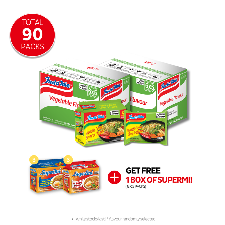 2 Boxes of Vegetable Flavour (2 x 30 pk)
