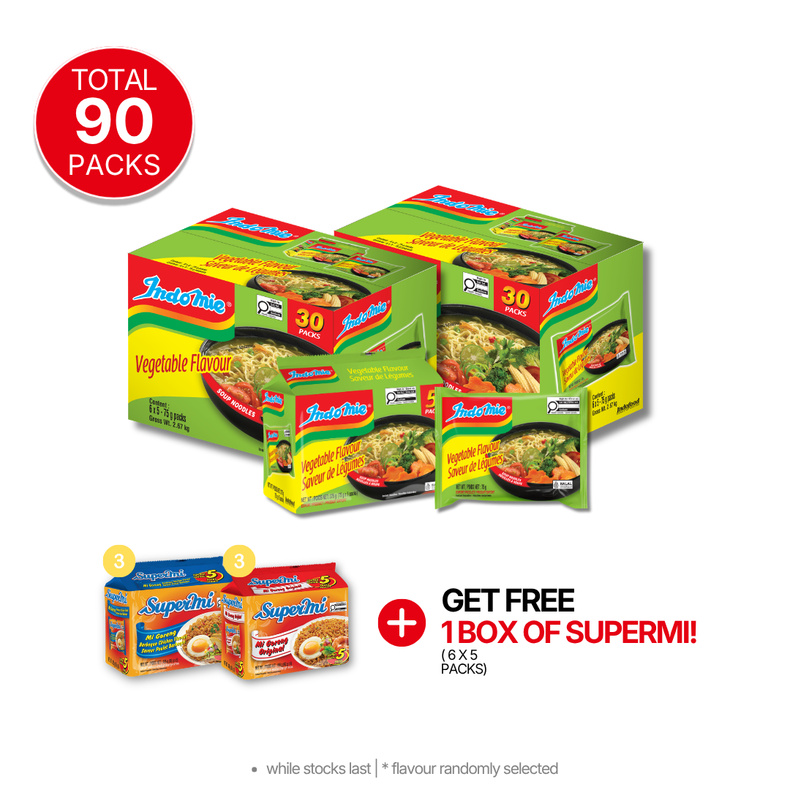 2 Boxes of Vegetable Flavour (2 x 30 pk)