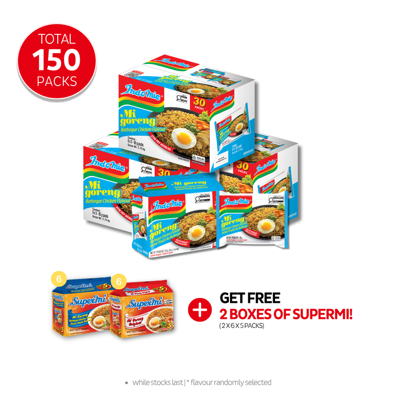 3 Boxes of Mi Goreng BBQ Chicken (3 x 30 pk)