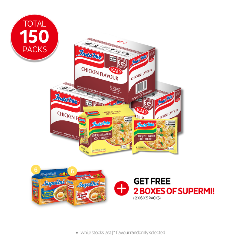 3 Boxes of Chicken Flavour (3 x 30 pk) [BBD: Jul 2026]