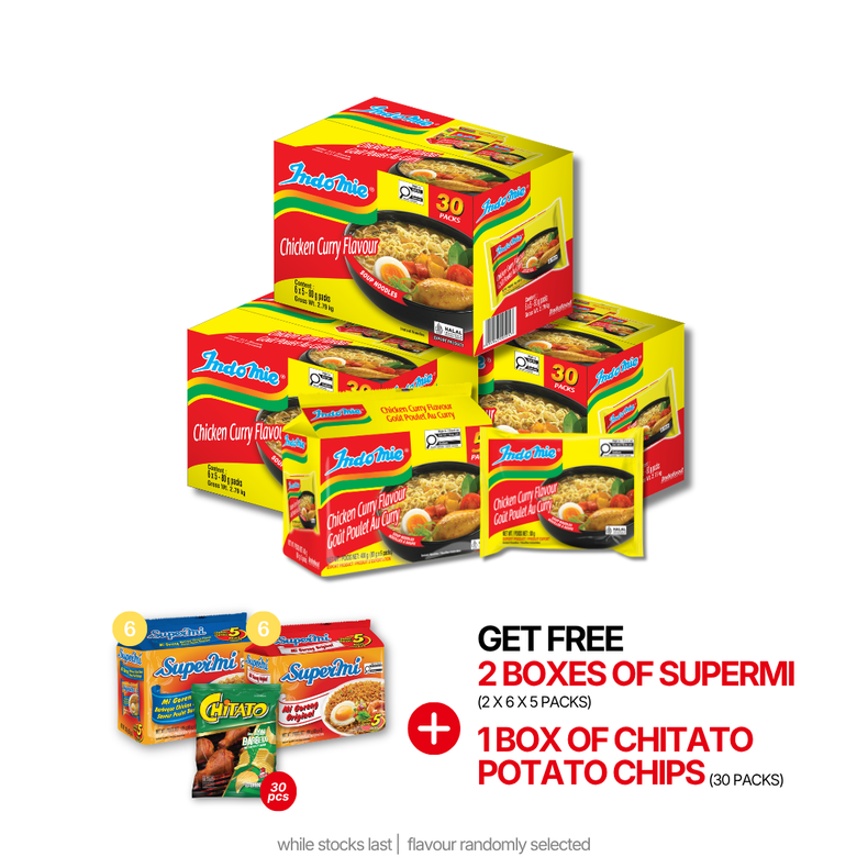3 Boxes of Chicken Curry Flavour (3 x 30 pk)