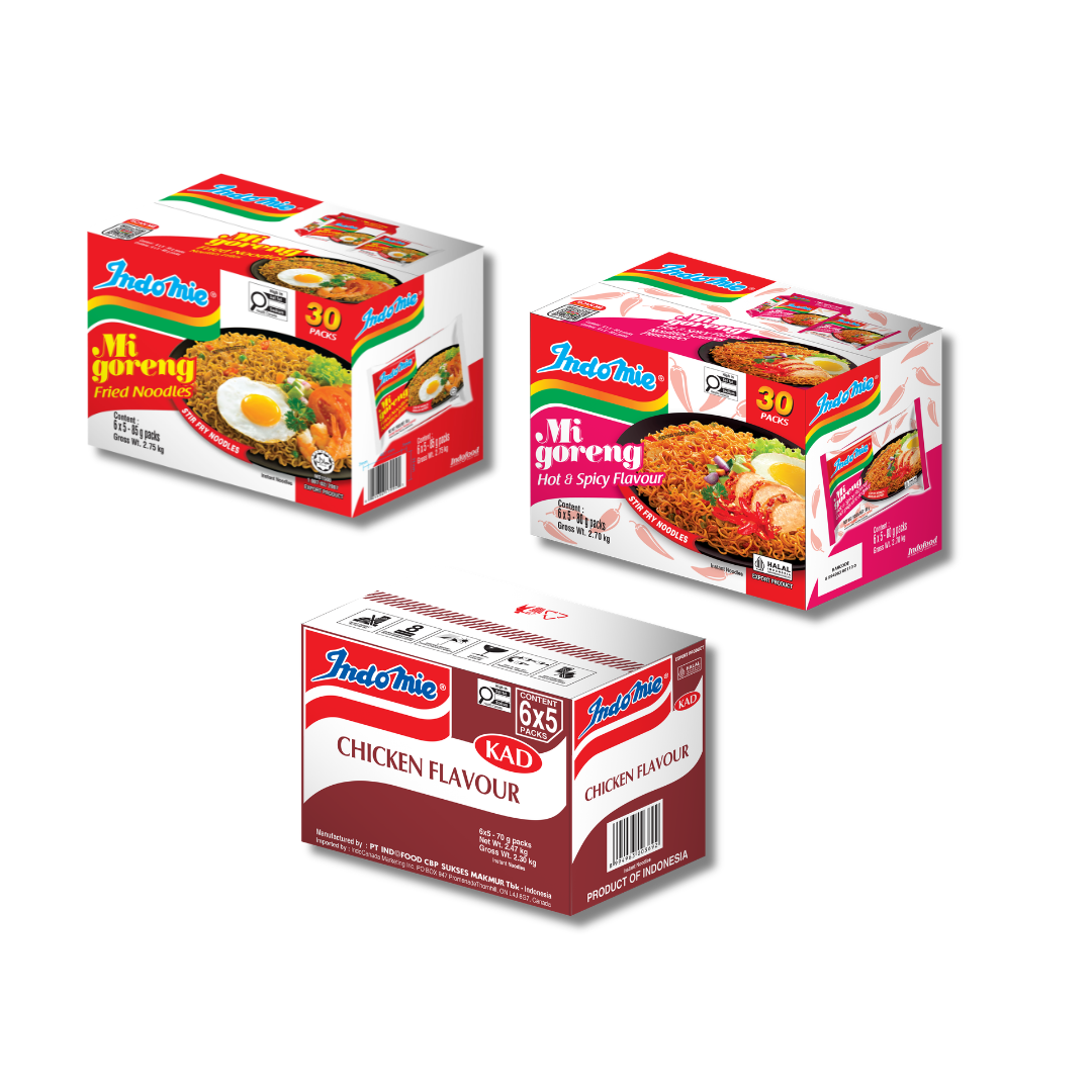 Mi Goreng Special (30 pk) + Mi Goreng Hot & Spicy (30 pk) + Chicken Flavour (30 pk)