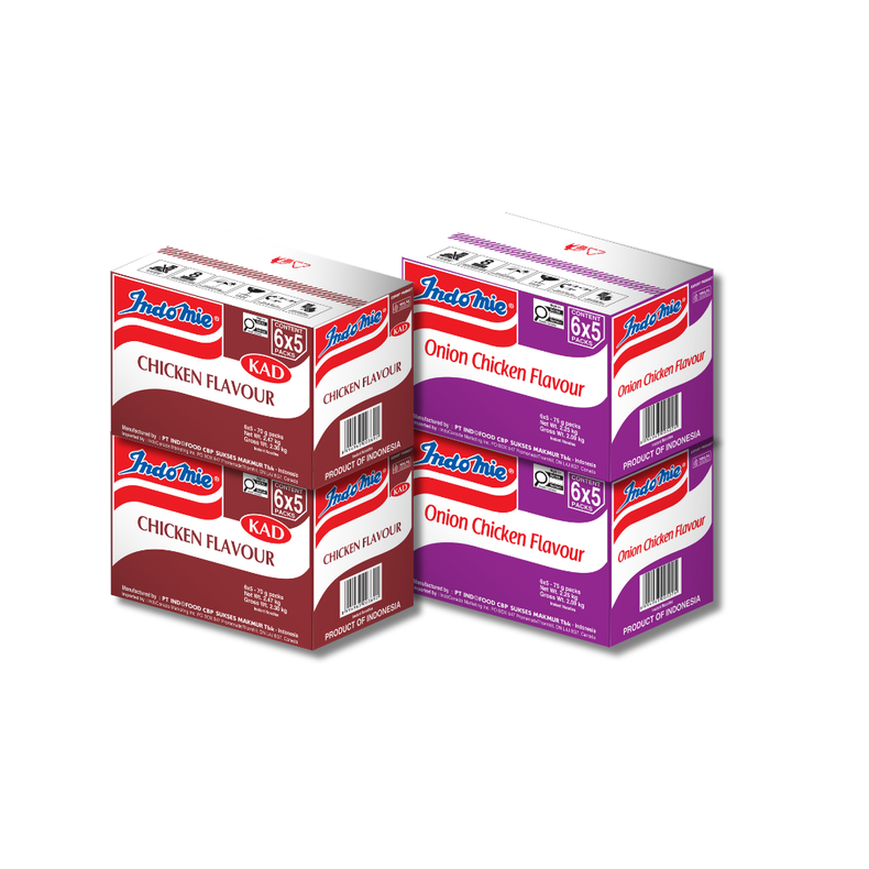 2 Boxes of Chicken Flavour (2 x 30 pk) [BBD: Aug 2026] + 2 Boxes of Onion Chicken Flavour (2 x 30 pk)