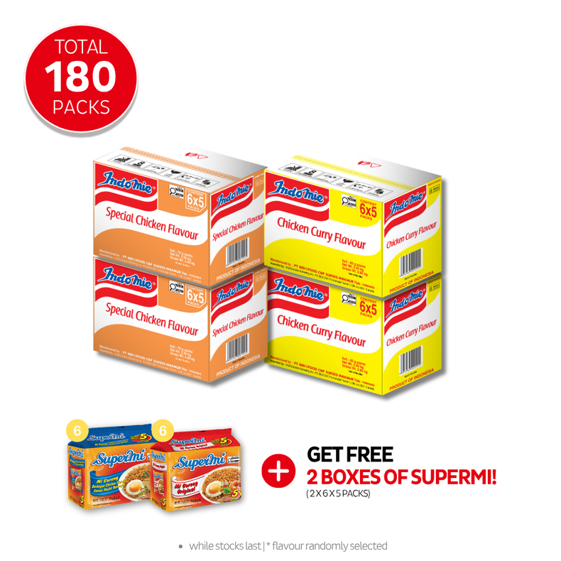 2 Boxes of Chicken Curry Flavour (2 x 30pk)  + 2 Boxes of Special Chicken Flavour (2 x 30pk)