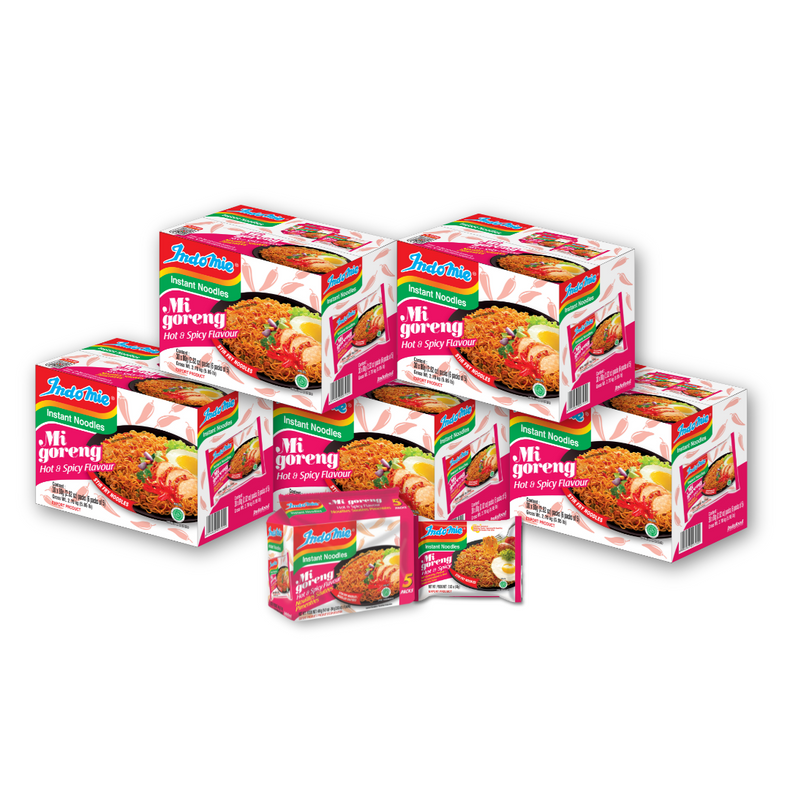 5 Boxes of Mi Goreng Hot & Spicy (5 x 30 pk)