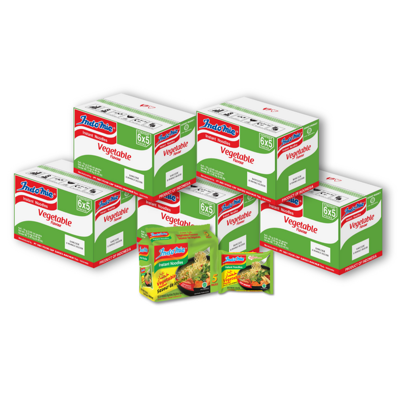 5 Boxes of Vegetable Flavour (5 x 30 pk)