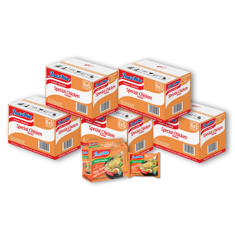 5 boîtes de saveur spéciale poulet (5 x 30 paquets)