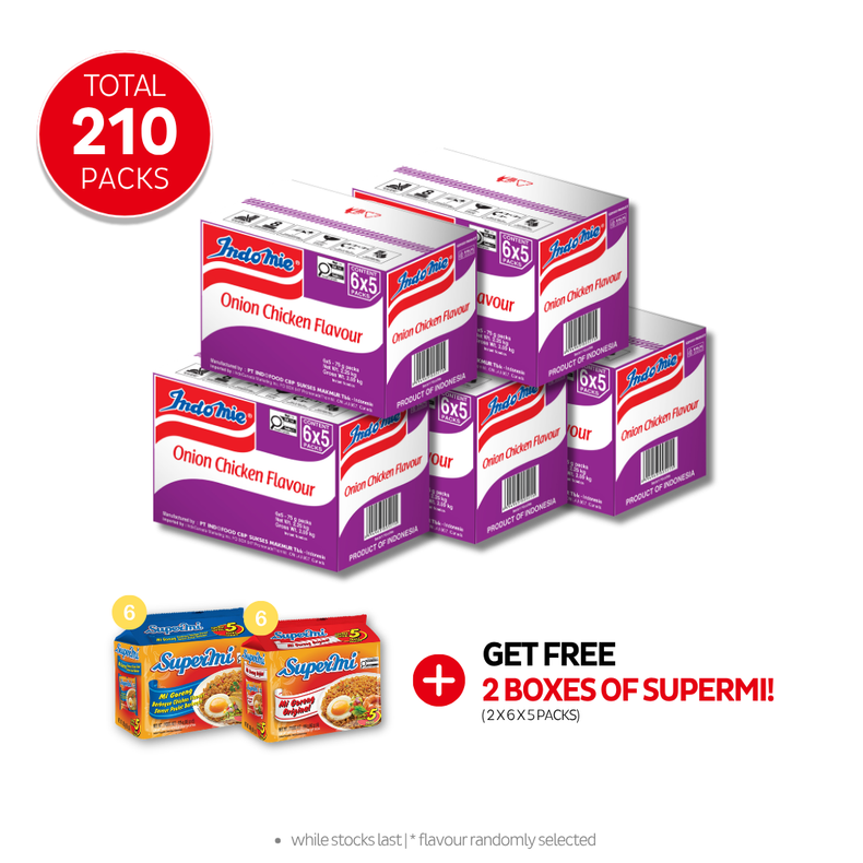 5 Boxes of Onion Chicken Flavour (5 x 30pk)