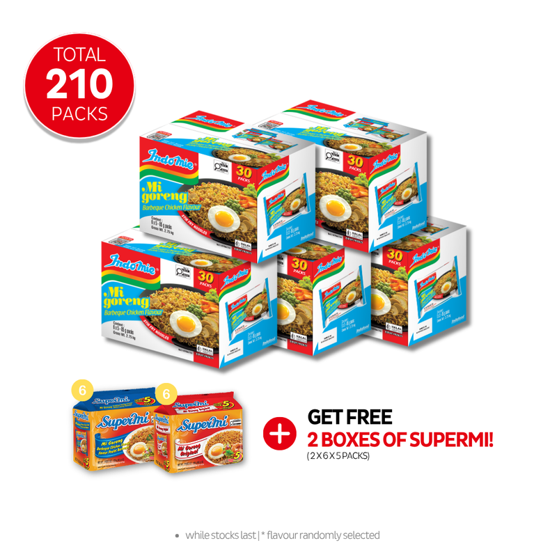 5 Boxes of Mi Goreng BBQ Chicken (5 x 30 pk)
