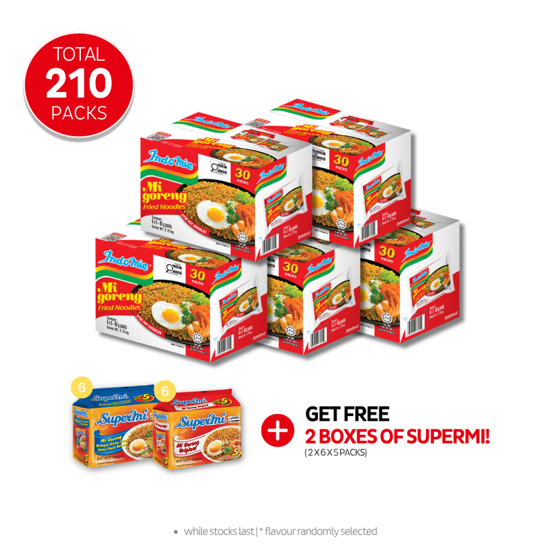5 Boxes of Mi Goreng Special (5 x 30 pk)