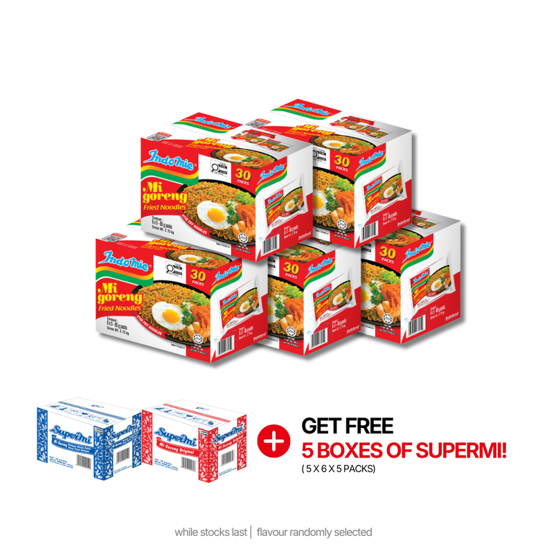 5 Boxes of Mi Goreng Special (5 x 30 pk)