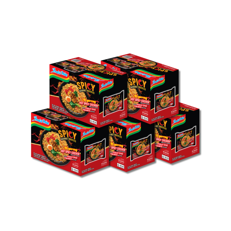 5 Boxes of Mi Goreng Hot Spicy Chicken (5 x 30 pk)