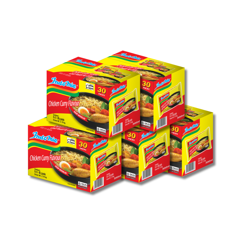 5 boîtes de poulet au curry (5 x 30 paquets)