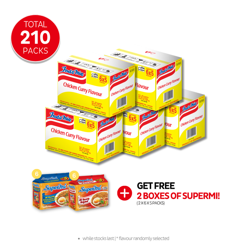 5 Boxes of Chicken Curry Flavour (5 x 30 pk)