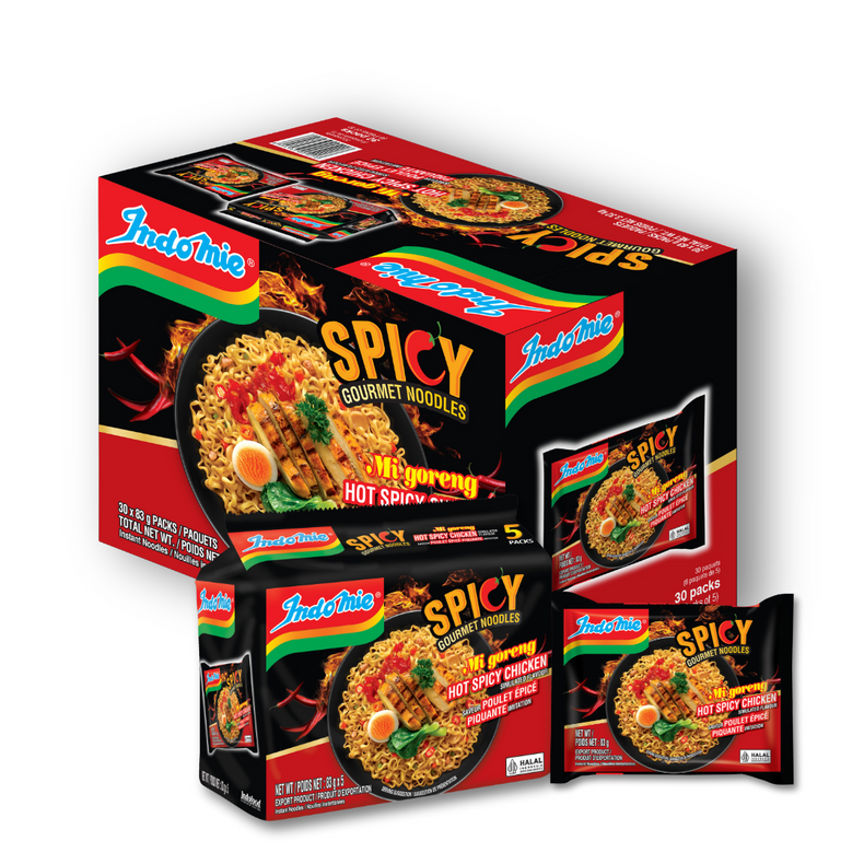 10 Boxes of Mi Goreng Hot Spicy Chicken (10 x 30 pk)