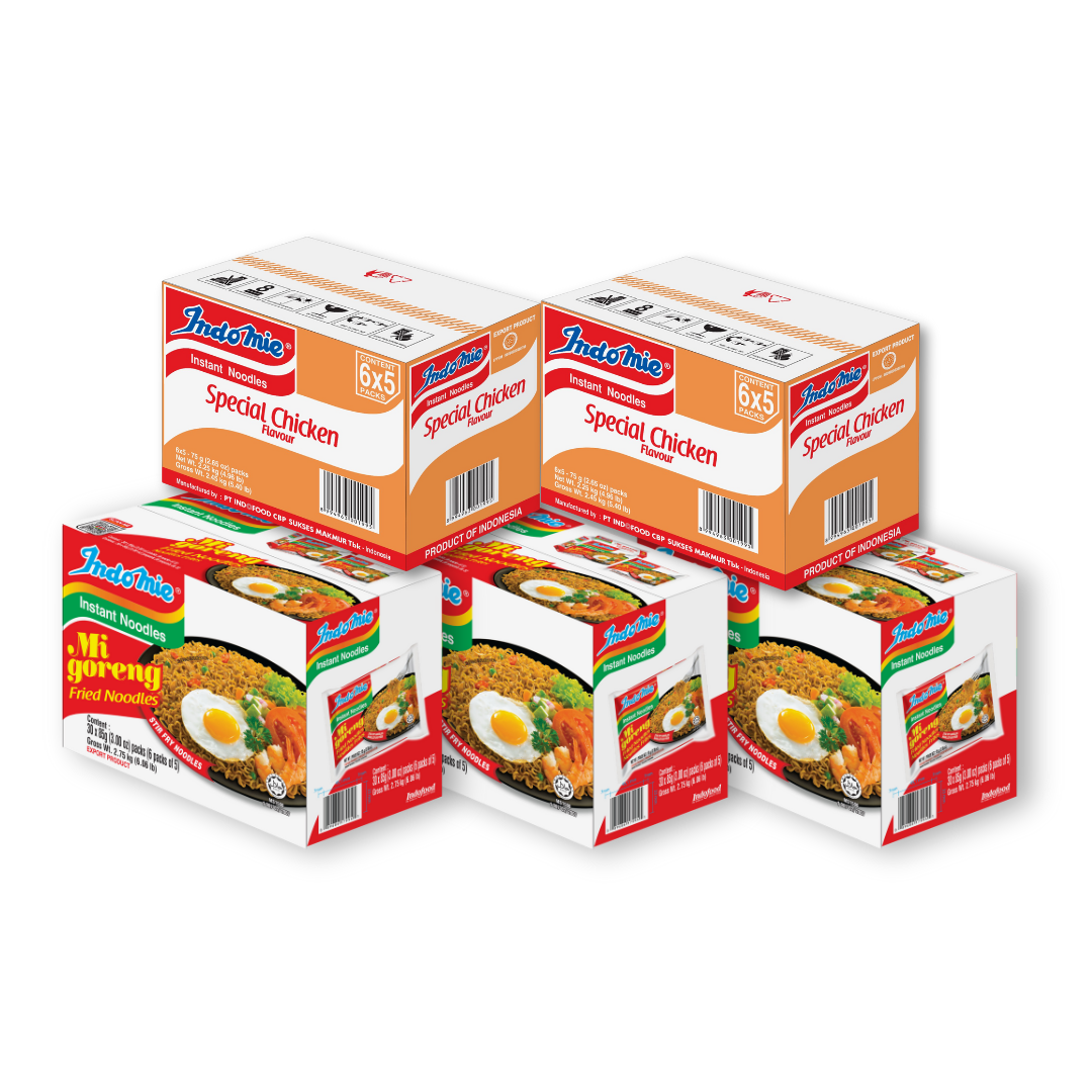 3 Boxes of Mi Goreng Special (3 x 30 pk) + 2 Boxes of Special Chicken Flavour (2 x 30 pk)