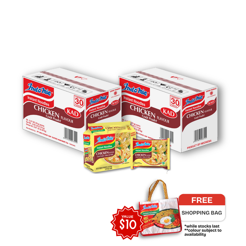 2 boîtes de saveur poulet (2 x 30 paquets)