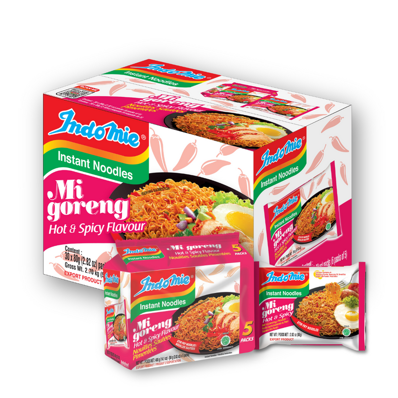 5 Boxes of Mi Goreng Hot & Spicy (5 x 30 pk)