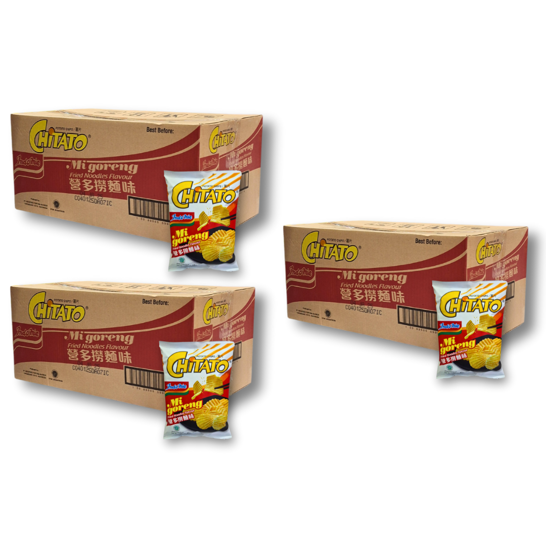 3 Boxes of Chitato Potato Chips Mi Goreng (90 x 1 pcs)