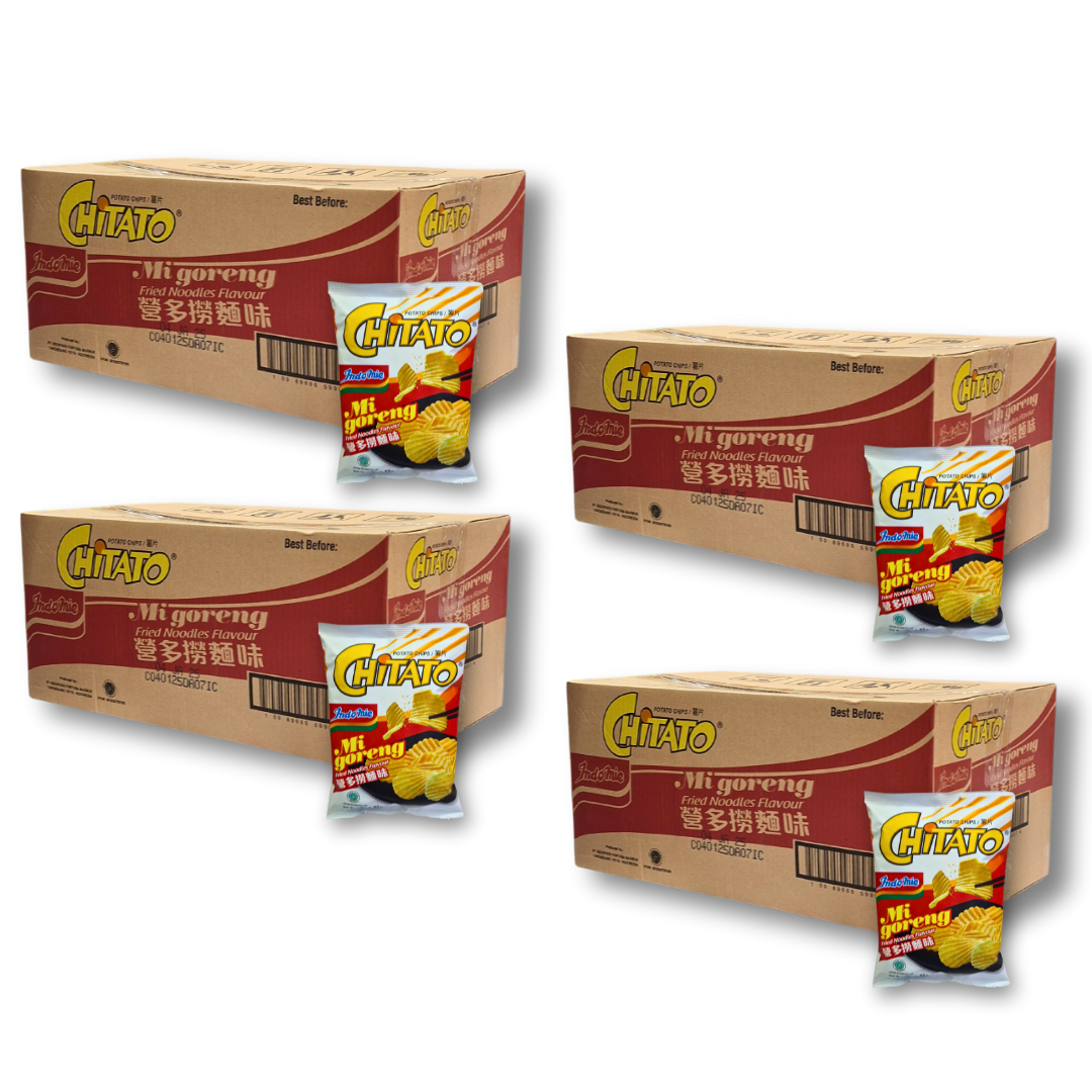 4 Boxes of Chitato Potato Chips Mi Goreng (120 x 1 pcs)