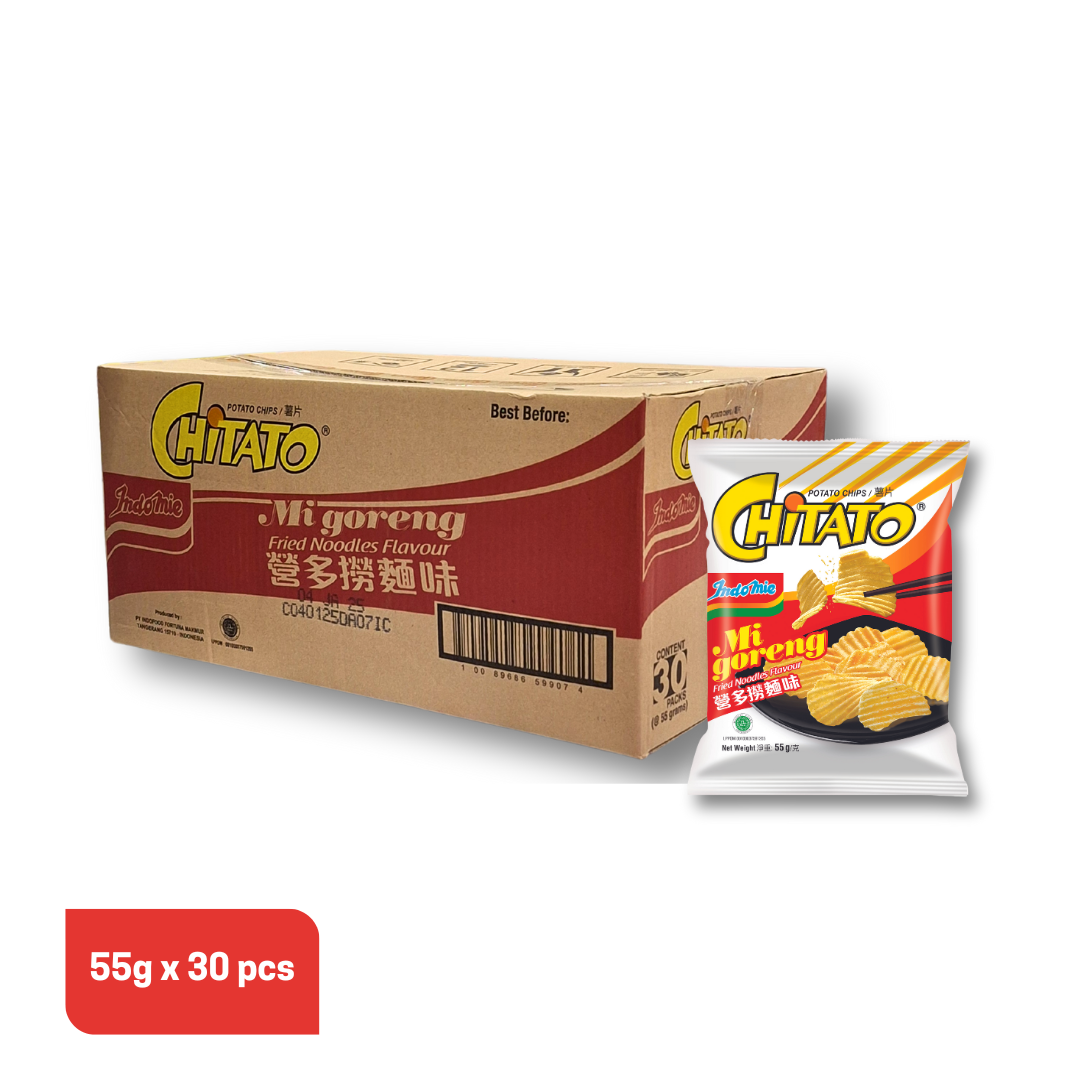 1 Box of Chitato Potato Chips Mi Goreng (30 x 1 pk) – Indomie Canada