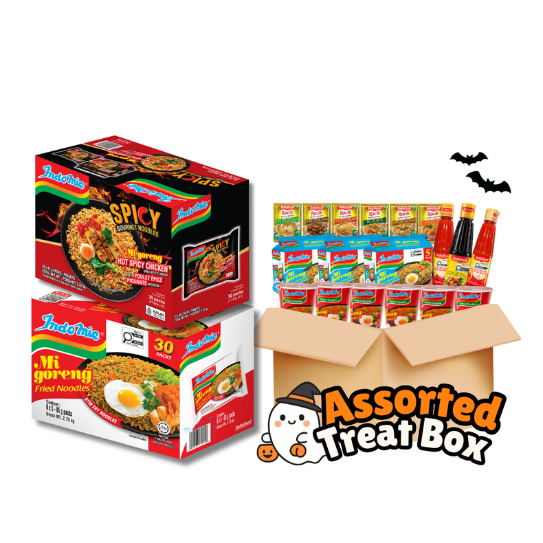 Mi Goreng Special (30 pk) + Mi Goreng Hot Spicy Chicken (30 pk) [BBD: March 2027] + Assorted Treat Box