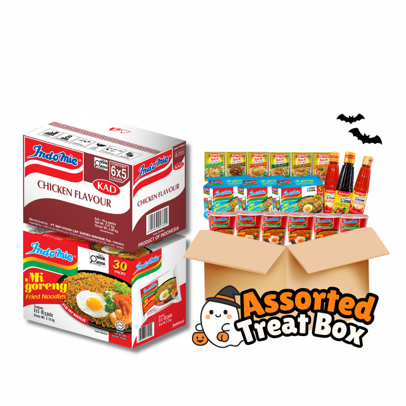 Mi Goreng Special (30 pk) + Chicken Flavour (30 pk) [BBD: February 2027] + Assorted Treat Box