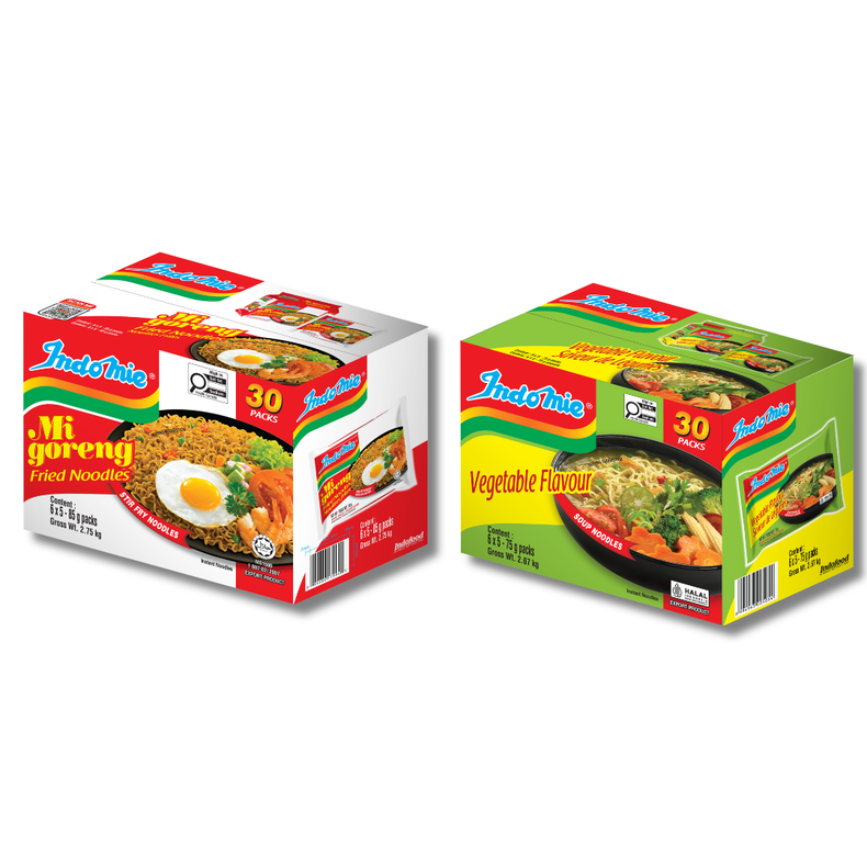 Mi Goreng Special (30 pk) + Vegetable Flavour (30 pk)